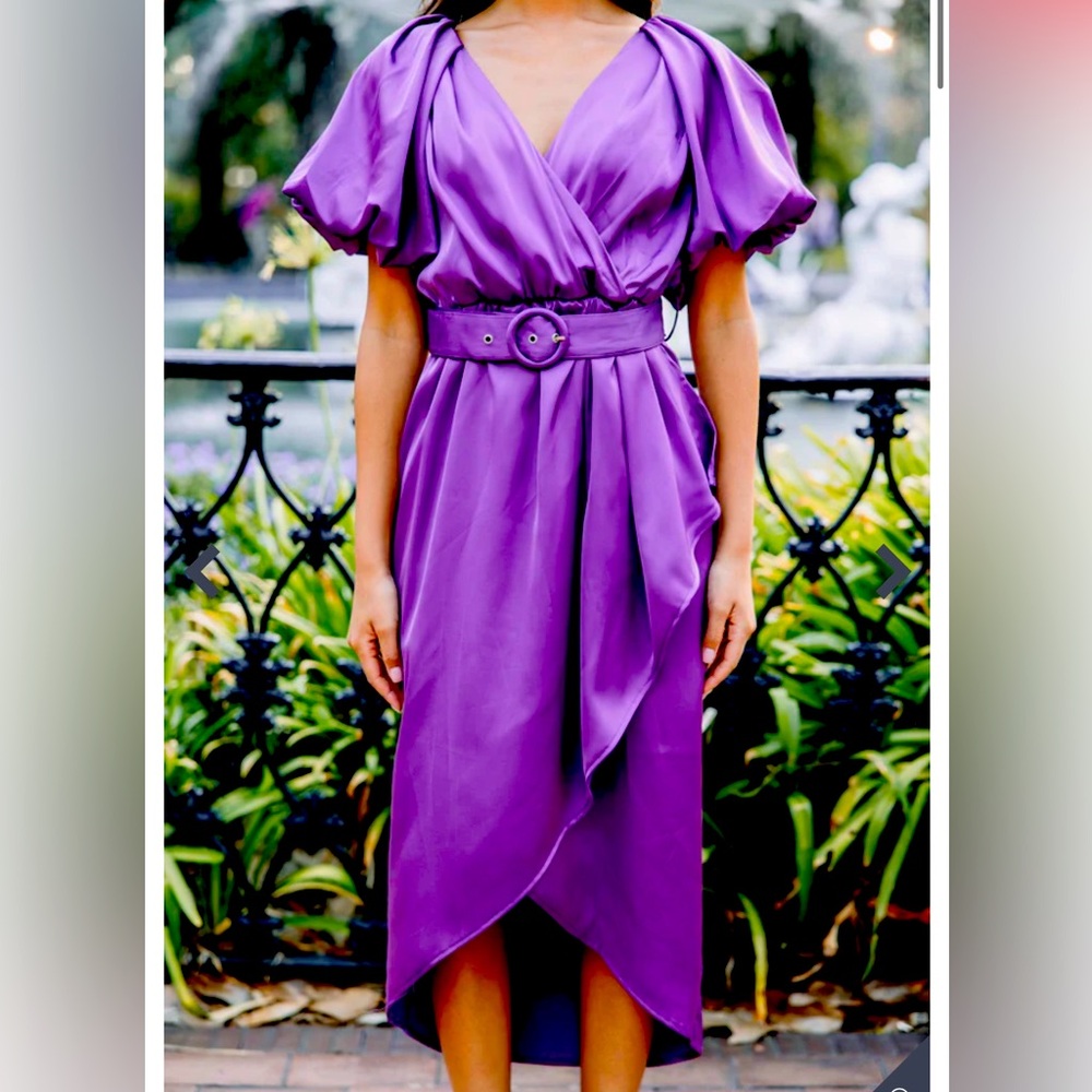 Purple Hi-Lo Dress
